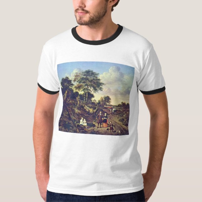 T-shirt Portrait d'un ajouter à deux enfants (Devant)