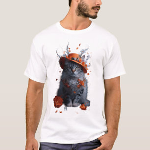 T-shirt Portrait d'un chat majestueux