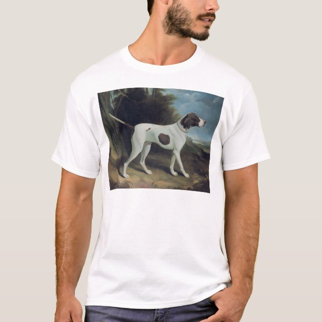 T-shirt Portrait d'un foie et d'un indicateur blanc (Devant)