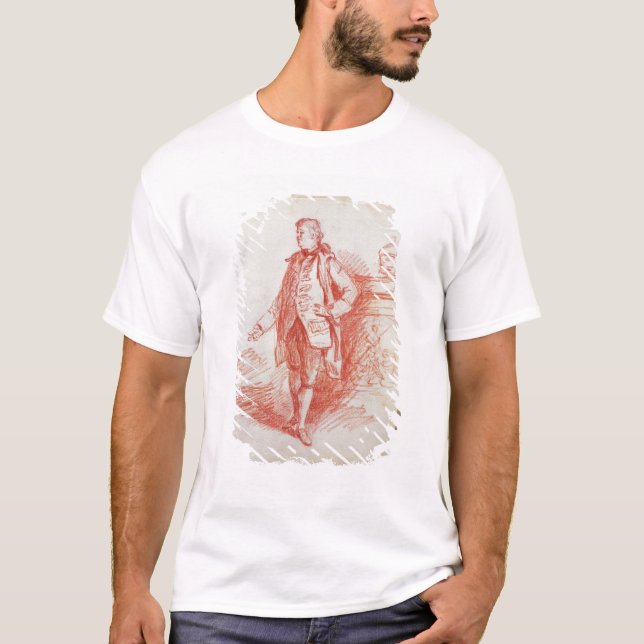 T-shirt Portrait d'un homme, appelé Edward Gibbon (Devant)