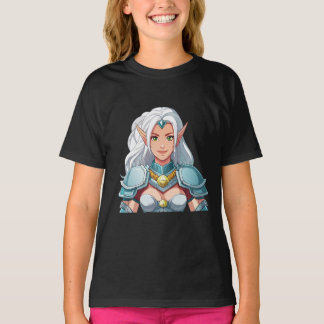 T-shirt Portrait d'une belle femme elfe