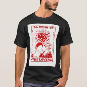 T-shirt Portrait d'une dame en feu - Carte Tarot Design Cl