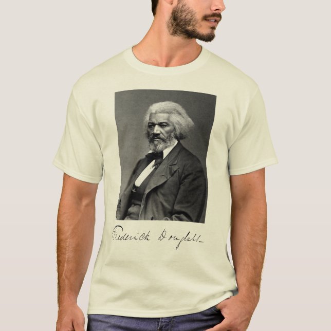 T-shirt Portrait et signature de Frederick Douglass (Devant)