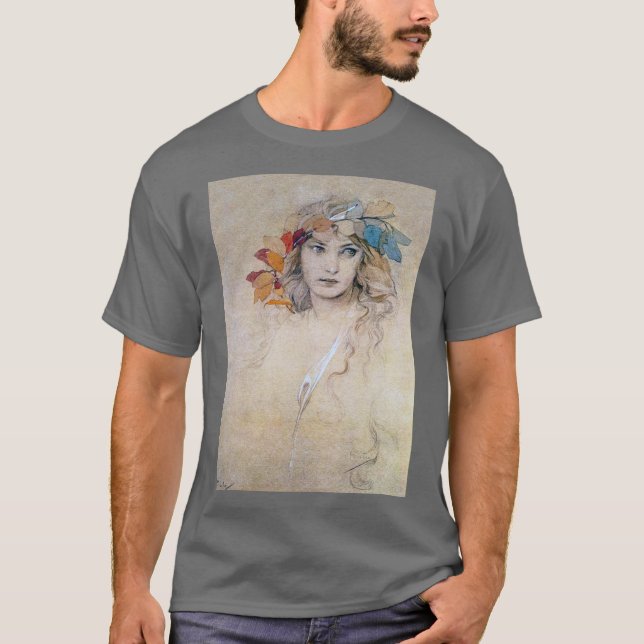 T-shirt Portrait (Étude), Alphonse Mucha (Devant)