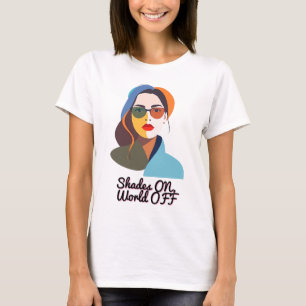 T-shirt Portrait féminin Abstrait élégant