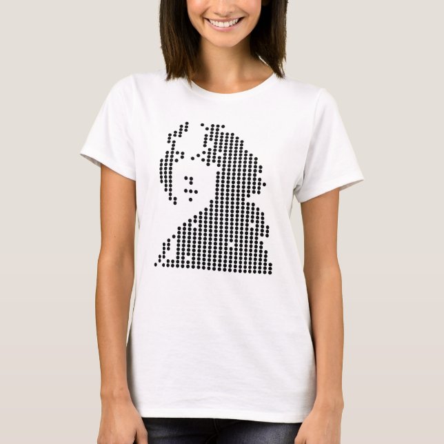 T-shirt portrait géométrique d'oscar wilde (Devant)