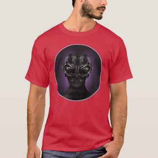 T-shirt Portrait Imaginaire d'un etraterrestrial étant fri