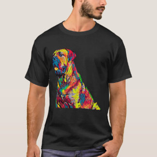 T-shirt Portrait italien d'animal familier de tête de