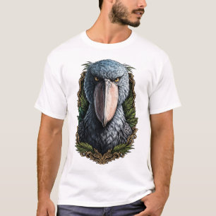 T-shirt Portrait majestueux de la cigogne à bec de chaussu