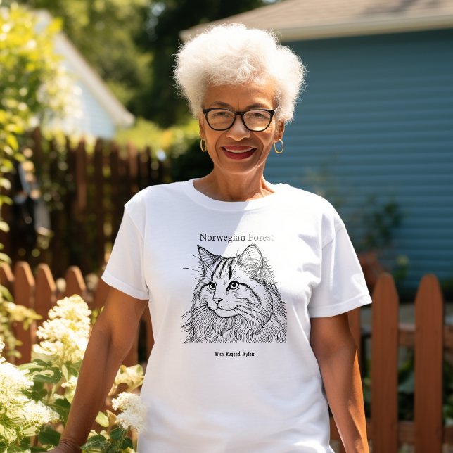 T-shirt Portrait norvégien de la forêt (Créateur téléchargé)