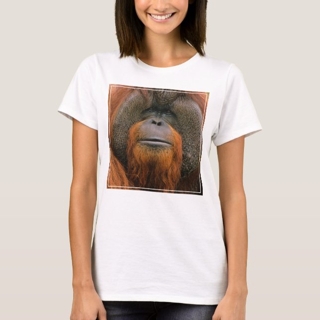 T-shirt Portrait of Orang-utang Male, Georgia, USA (Devant)