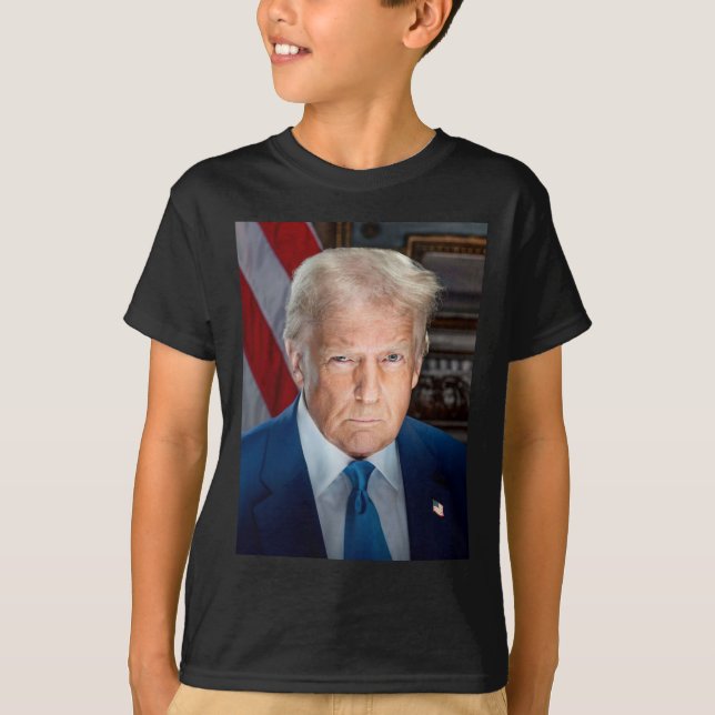 T-shirt Portrait officiel de la Maison Blanche Donald J Tr (Devant)