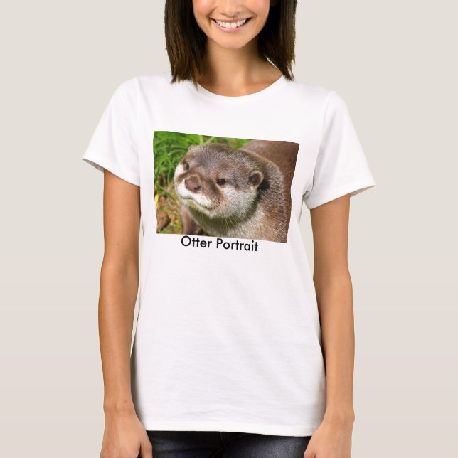 T-shirt Portrait Otter (Devant)