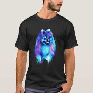 T-shirt Portrait Poméranien Portrait Pom Puppy Owne