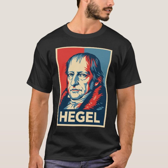 T-shirt Portrait Pop Art Hegel (Devant)