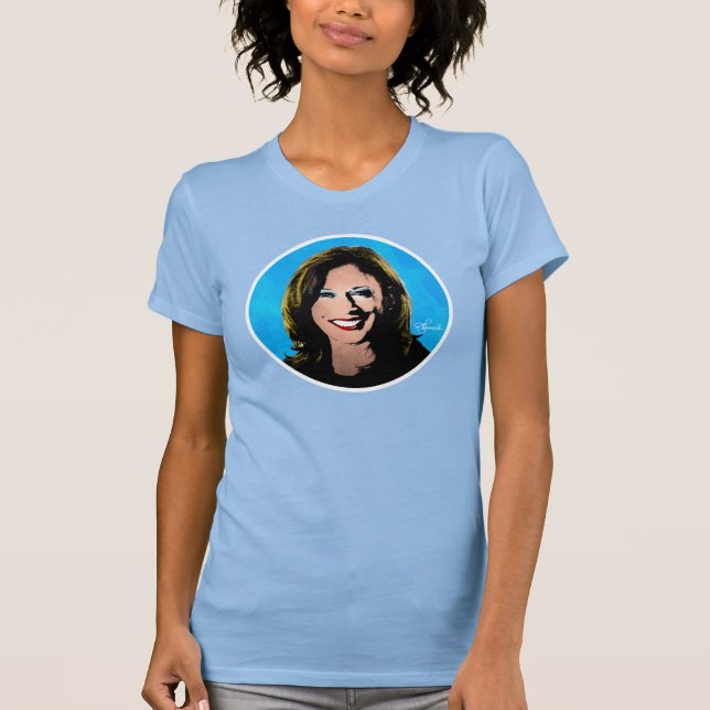 T-SHIRT PORTRAIT POP ART KAMALA HARRIS (Devant)