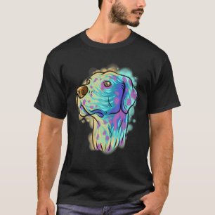 T-shirt Portrait Pop coloré Dalmatien Chien Maman Maman D