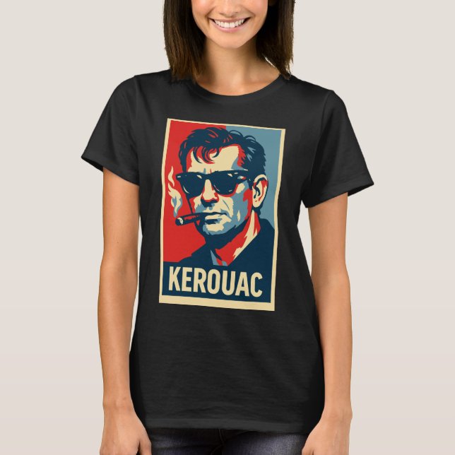 T-shirt Portrait rebelle de Jack Kerouac (Devant)