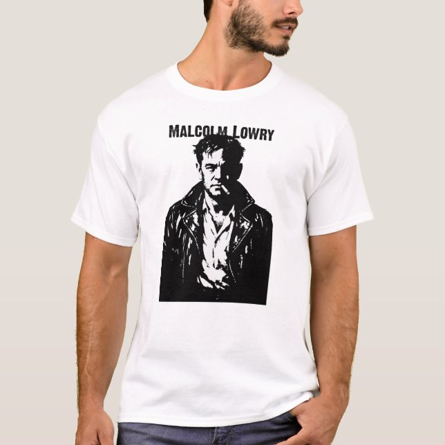 T-shirt Portrait rebelle de Malcolm Lowry (Devant)