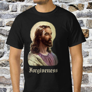 T-shirt Portrait religieux vintage de Jésus-Christ avec ha
