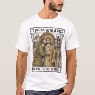 T-shirt Portrait religieux vintage de la couronne d'épines