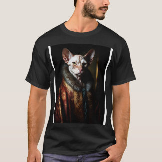 T-shirt Portrait royal d'un chat Sphynx