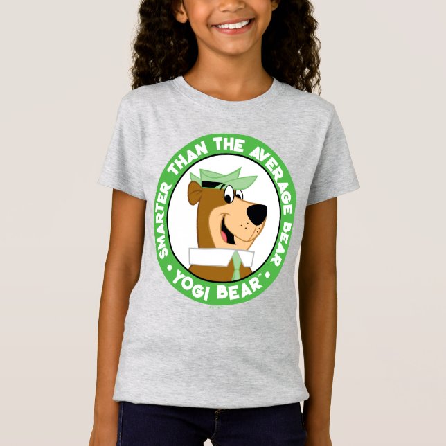 T-Shirt Portrait souriant de l'ours de Yogi (Devant)