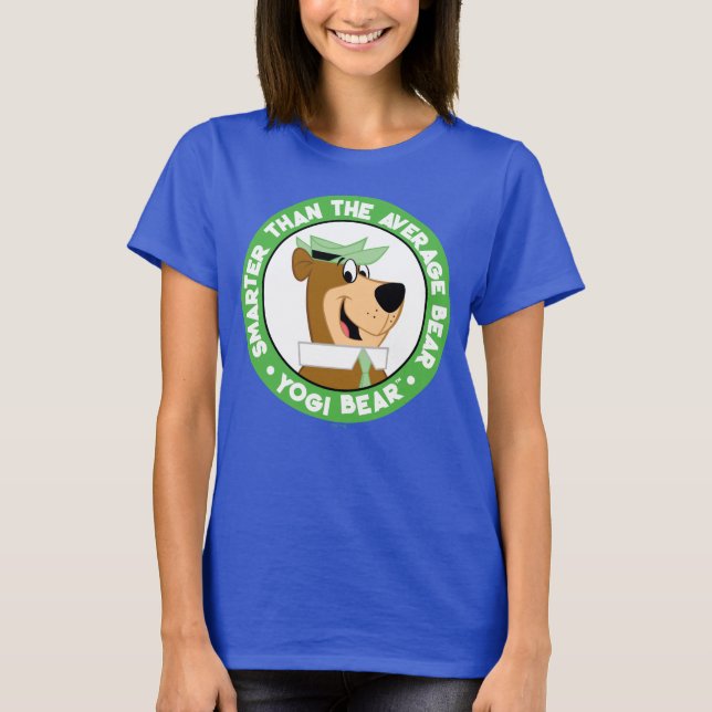 T-shirt Portrait souriant de l'ours de Yogi (Devant)