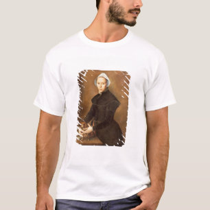T-shirt Portrait T28337 d'une dame avec un petit chien