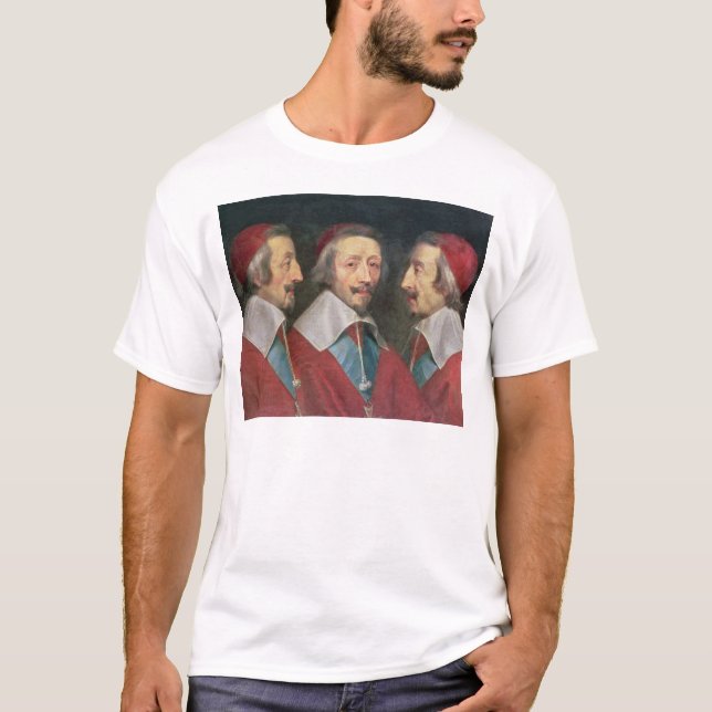 T-shirt Portrait triple de la tête de Richelieu, 1642 (Devant)