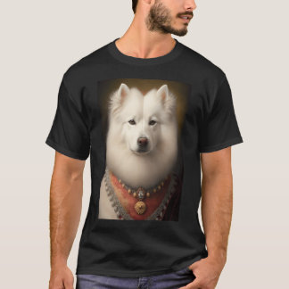 T-shirt Portrait Vintage de Chien Samoyède 38