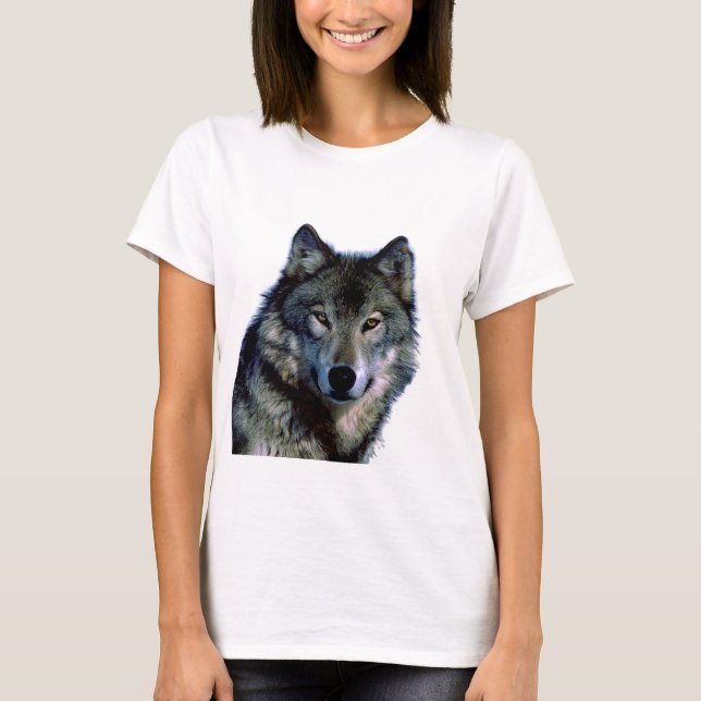 T-shirt Portrait Wolf (Devant)