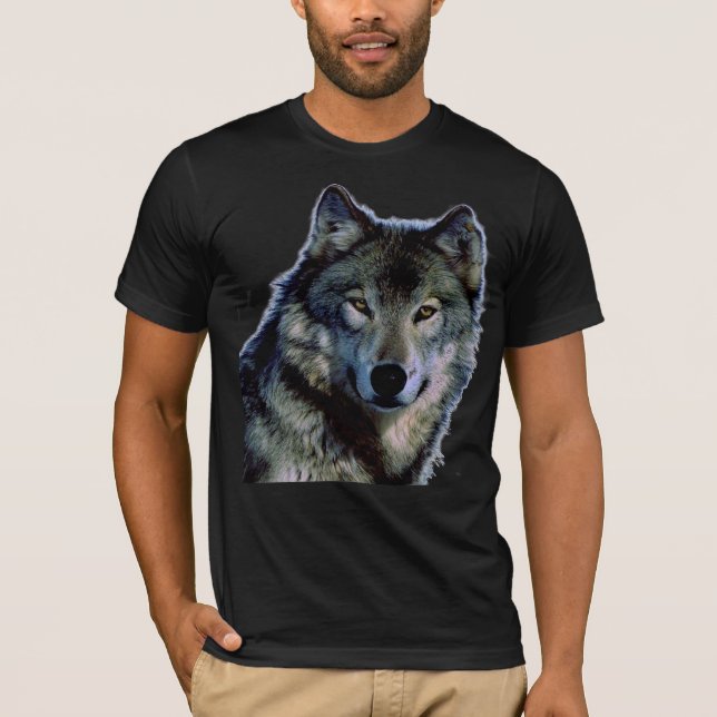 T-shirt Portrait Wolf (Devant)
