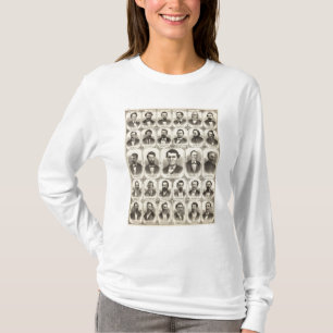 T-shirt Portraits de John C Hall et prof. JW Bradshaw