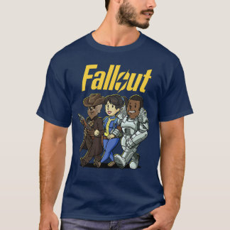 T-shirt Portraits de personnages de Fallout en dessin anim