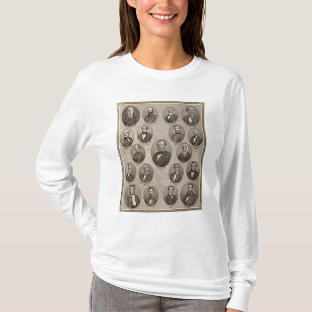 T-shirt Portraits de Saml Hanna, Peter Heller (Devant)