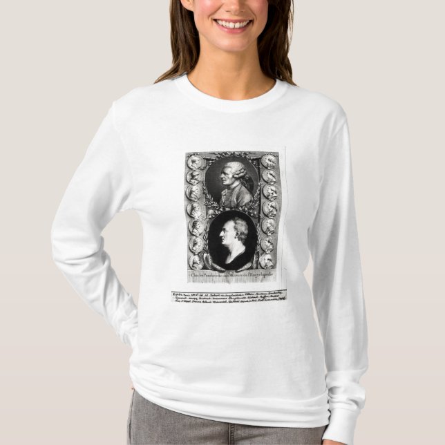 T-shirt Portraits des Encyclopaedists Jean (Devant)