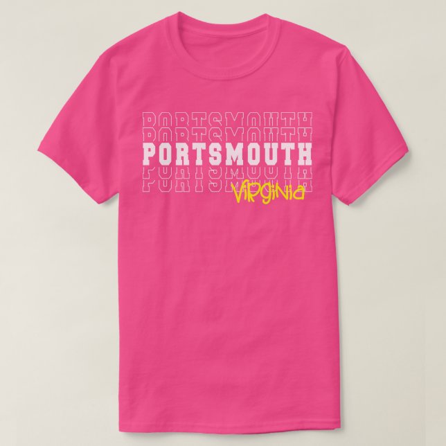 T-shirt Portsmouth city Virginie Portsmouth VA (Design devant)