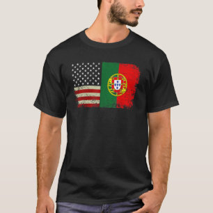 T-shirt Portugais - Américain - Communautés Portugaises