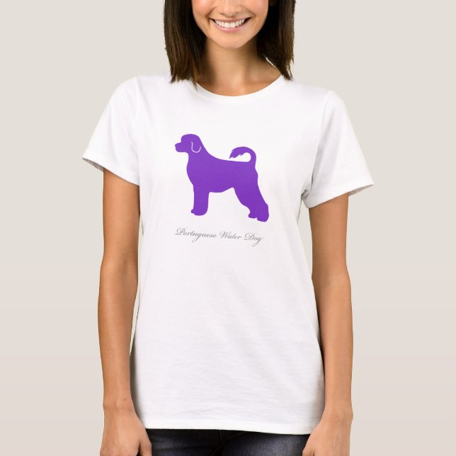 T-shirt portugais de chien d'eau (silhouette (Devant)