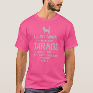 T-shirt Portugais Podengo Pequeno Papa Garage Hommes Hang