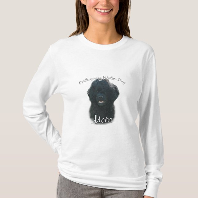 T-shirt Portugais Water Chien Maman 2 (Devant)