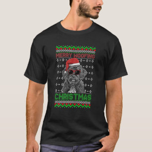 T-shirt Portugais Water Dog Merry Woofing Noël