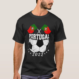 T-shirt Portugal Bal De Football Portugais Équipe Pour Hom