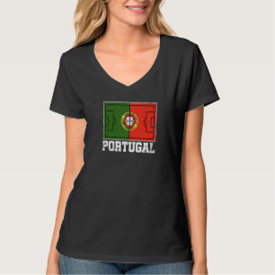 T-shirt Portugal Champ de football Pays Drapeau Portugal P