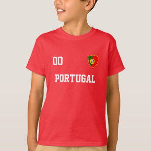 T-shirt Portugal Custom Nom Et Numéro Football Jersey