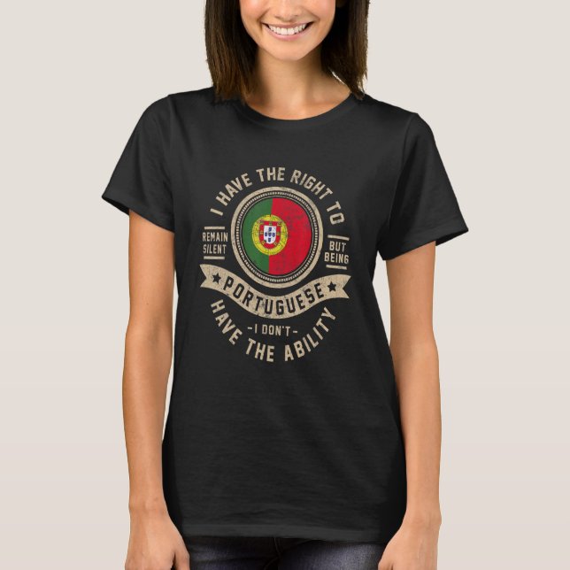 T-shirt Portugal Drapeau Fier Portugais Hommes & Femmes (Devant)