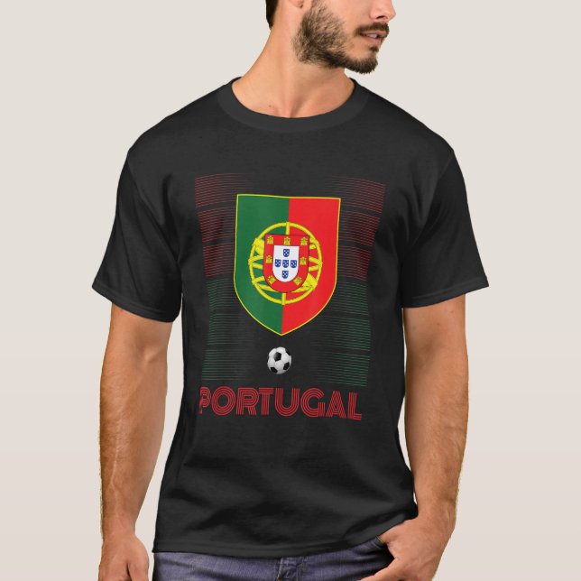 T-shirt Portugal Drapeau Football Football Football Fans p (Devant)
