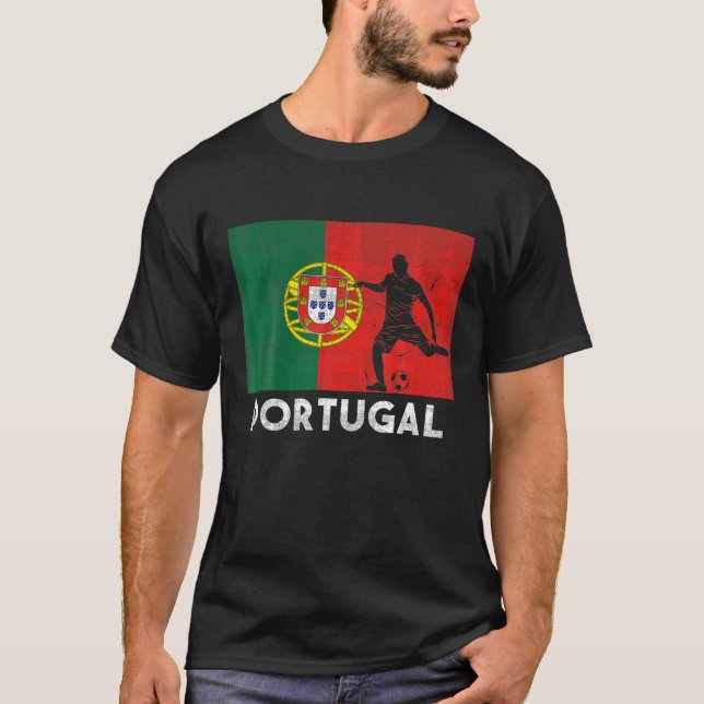 T-shirt Portugal Drapeau Football Jersey Portugal Fan (Devant)