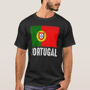 T-shirt Portugal Drapeau Football Vintage Fan Soccer Team 